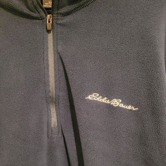 Eddie bauer dark blue fleece pullover - Picture 3 of 5